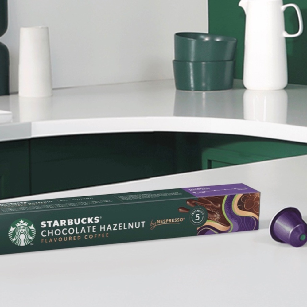 Starbucks NESPRESSO CHOCOLATE HAZELNUT for ORIGINAL LINE - 4 0 pods/4 boxes